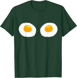 Fried Egg Bra Bikini Eggs Funny Fried Egg Costume T-Shirt - T-Shirt | Forest