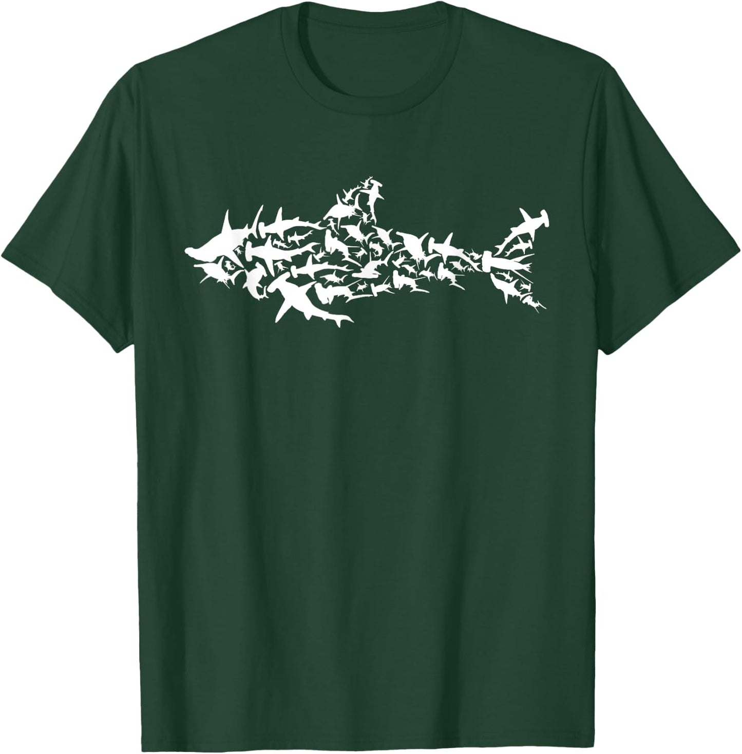 Great White Shark - Sharks Silhouette Shark Fish White Shark T-Shirt - T-Shirt | Forest