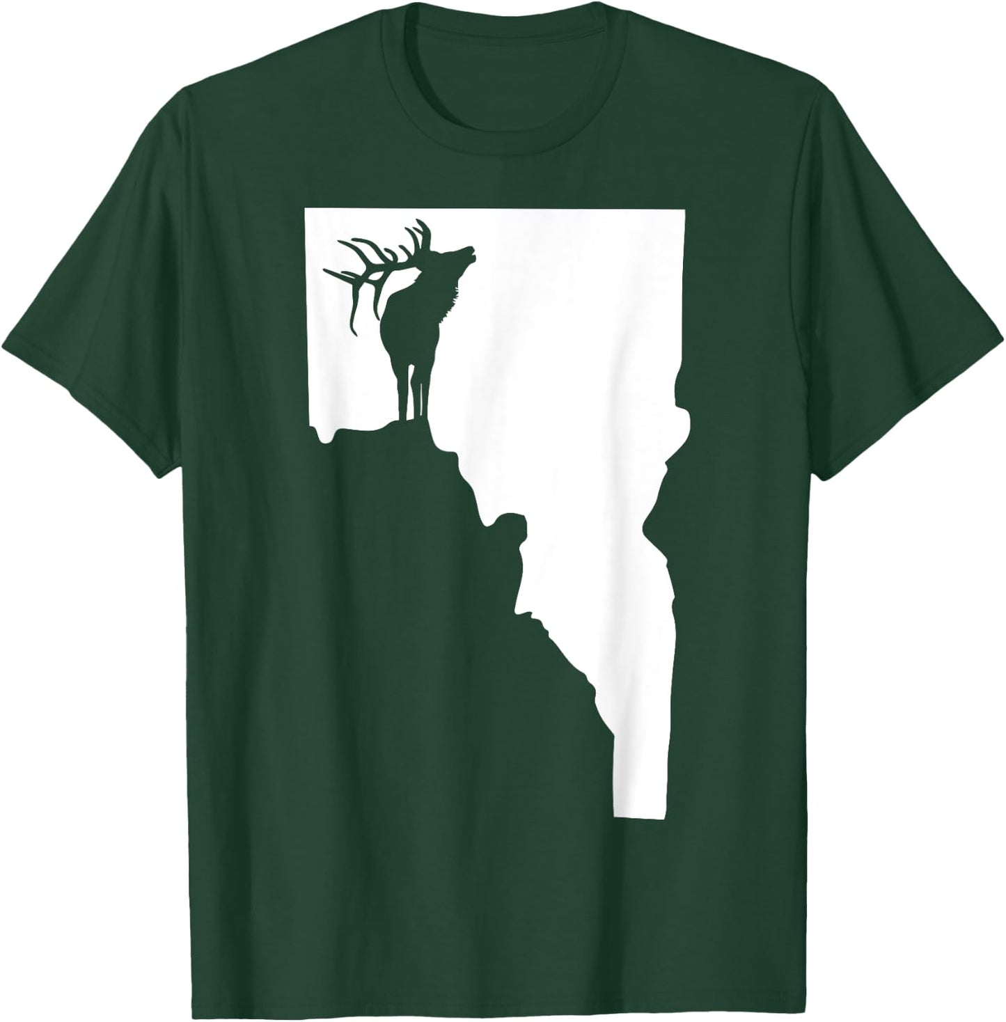 Upside Down Idaho Elk T-Shirt - T-Shirt | Forest