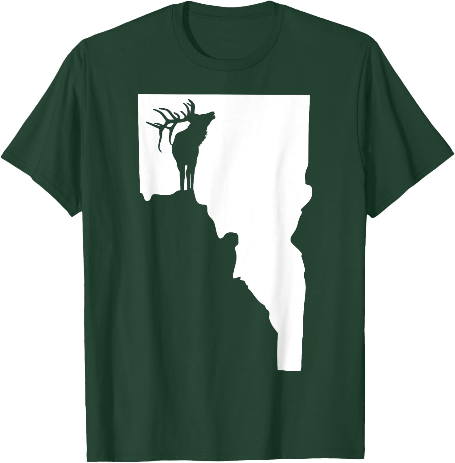 Upside Down Idaho Elk T-Shirt - T-Shirt | Forest