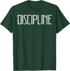 Gym Discipline Workout Fitness Motivational Men Women Kids T-Shirt - T-Shirt | Forest