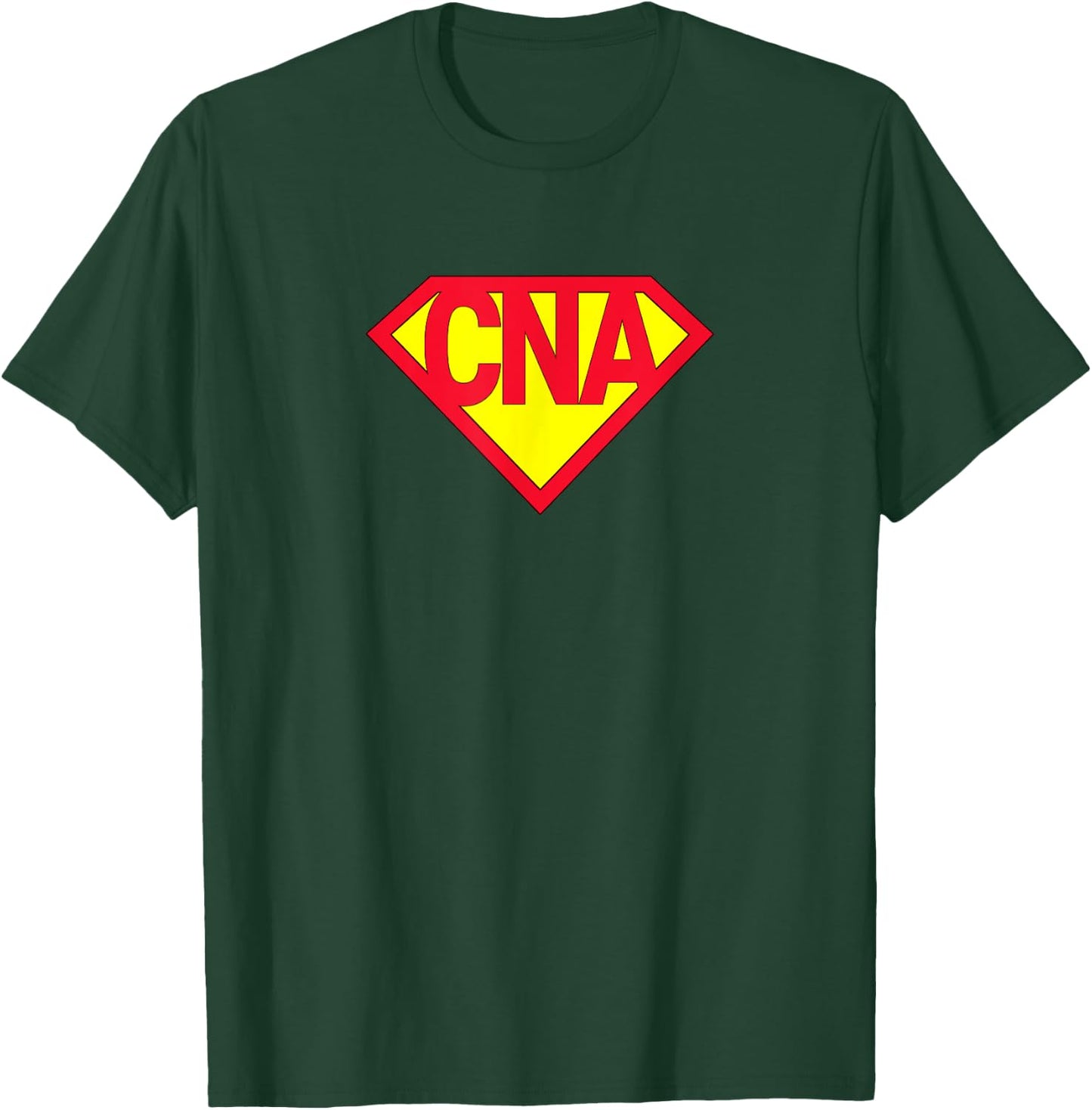 Super CNA Certified Nurse Assistant Superhero T-Shirt - T-Shirt | Forest