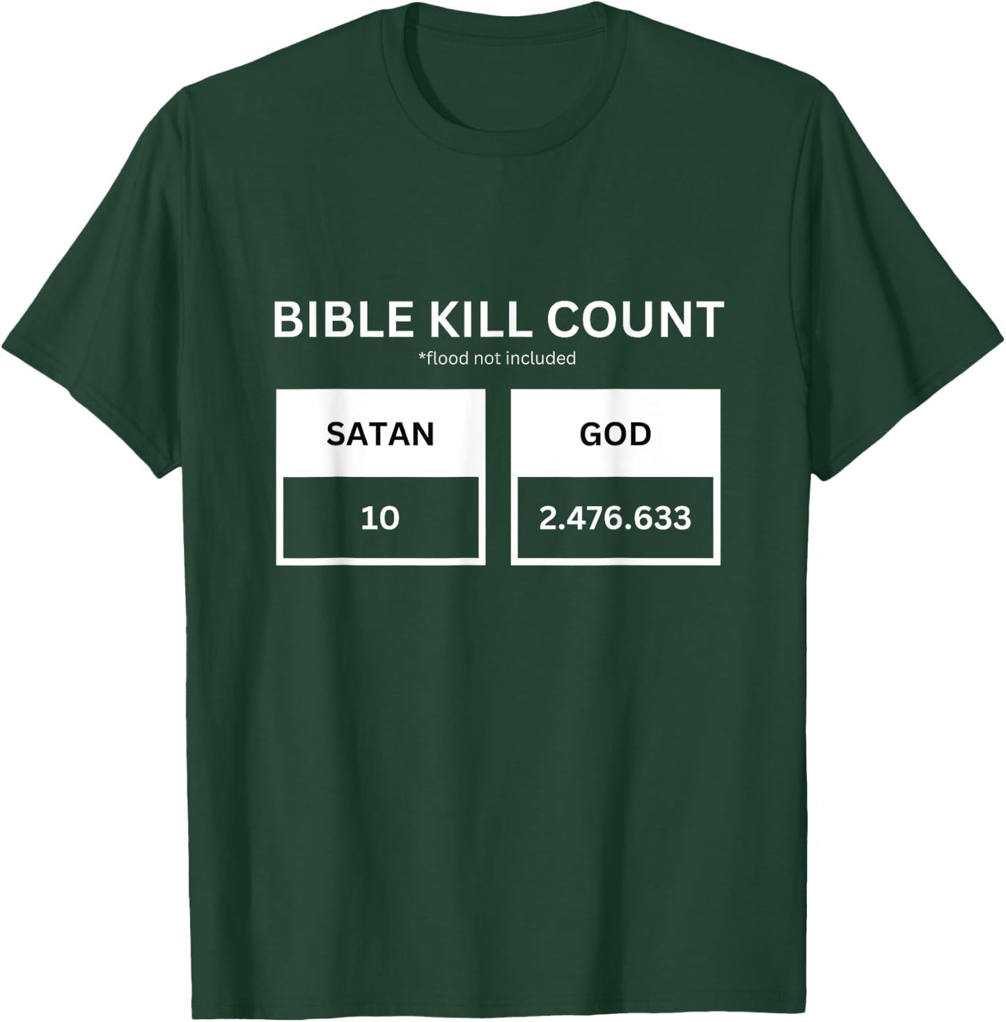 Bible Kill Count T-Shirt - T-Shirt | Forest