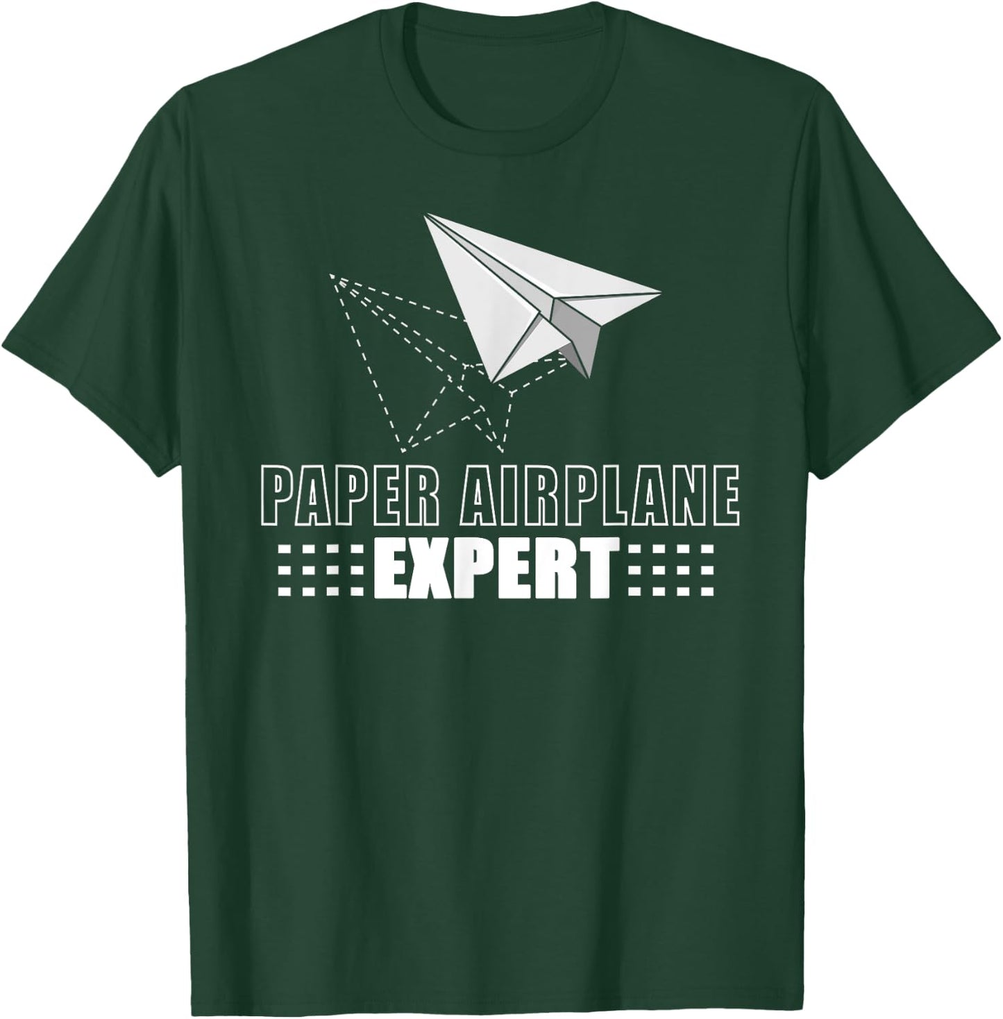 Cool Paper Airplane Expert | Funny Origami Plane Maker Gift T-Shirt - T-Shirt | Forest