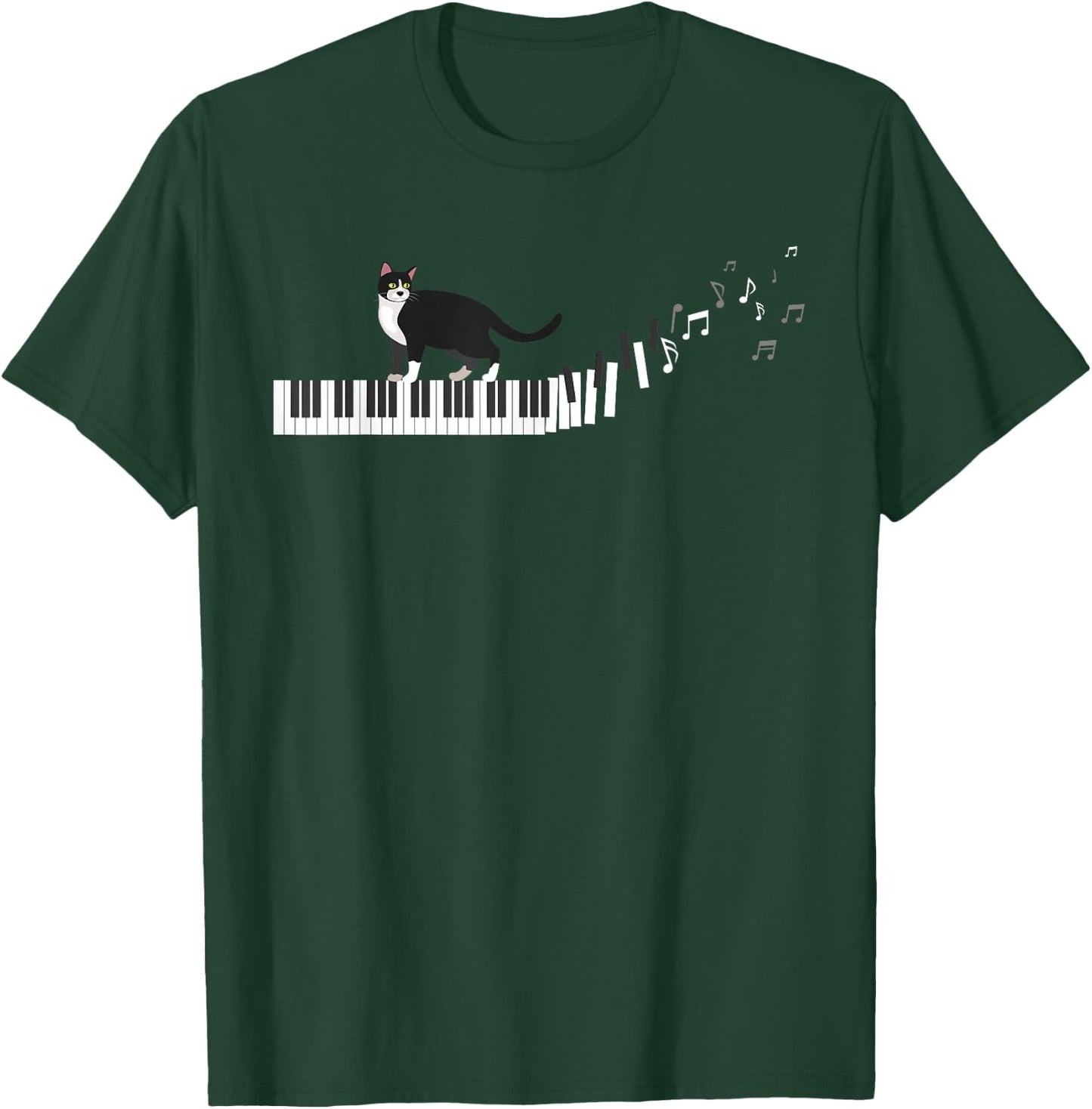 Piano Keyboard Classical Music Pianist Gift Piano T-Shirt - T-Shirt | Forest