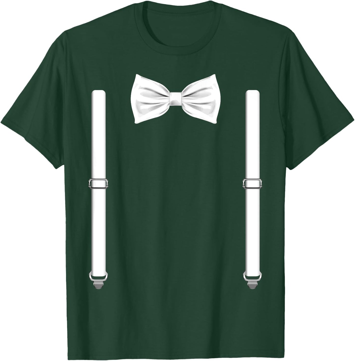 Bow Tie With Suspenders Funny Wedding And Special Occasions T-Shirt - T-Shirt | Forest