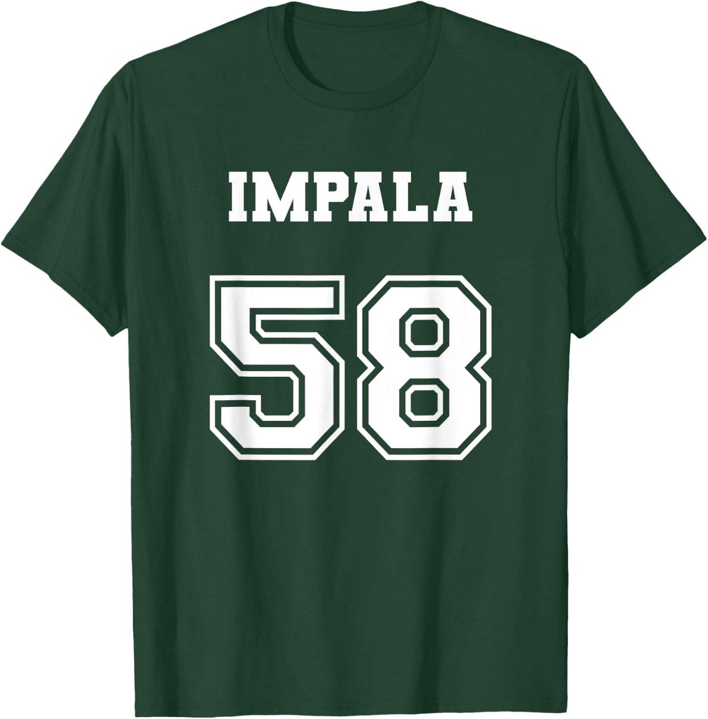 Jersey Style Impala 58 1958 Old School Lowrider T-Shirt - T-Shirt | Forest