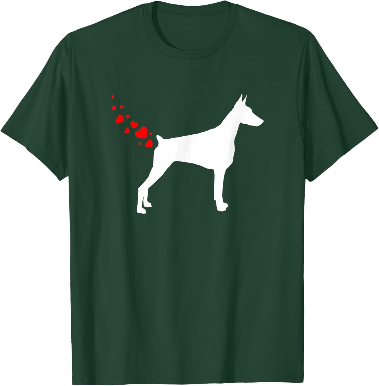 Doberman Pinscher Valentines Day Owner Heart Dog Farts T-Shirt - T-Shirt | Forest