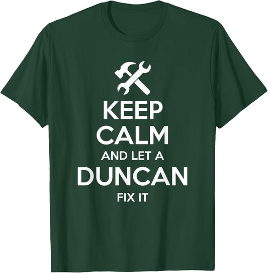DUNCAN Funny Surname Birthday Family Tree Reunion Gift T-Shirt - T-Shirt | Forest