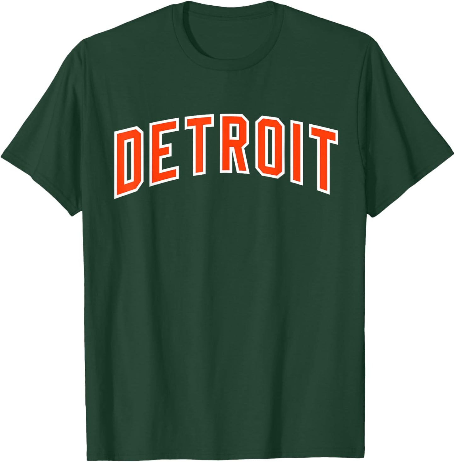 Vintage Detroit Men Detroit Retro Detroit Throwback T-Shirt - T-Shirt | Forest