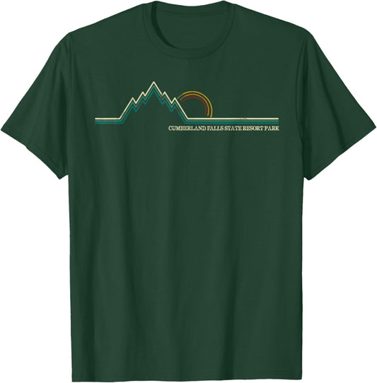 Cumberland Falls State Resort Park Mountain Retro T-Shirt - T-Shirt | Forest