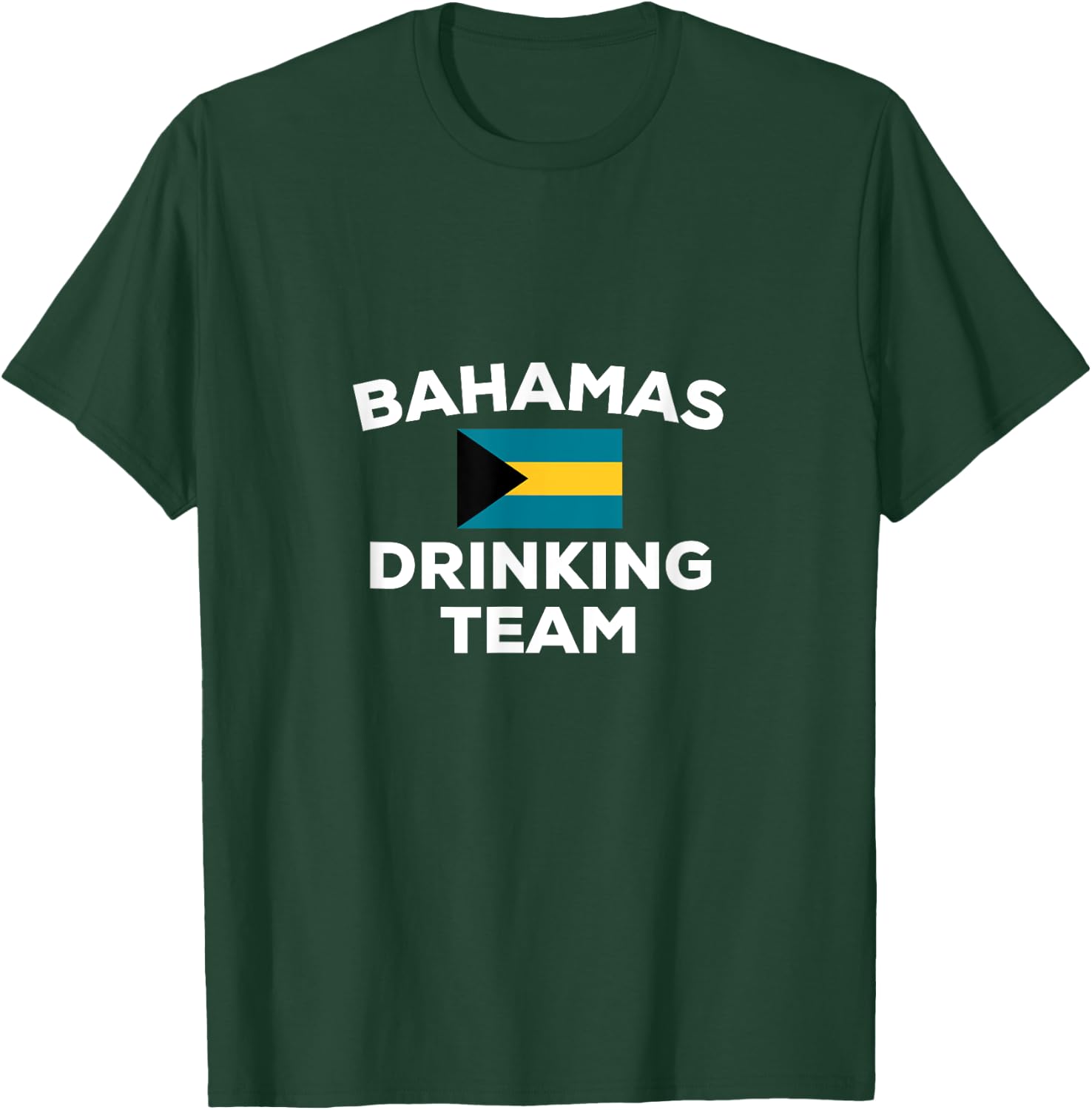 Bahamas Drinking Team Flag Funny Beer Party T-Shirt - T-Shirt | Forest
