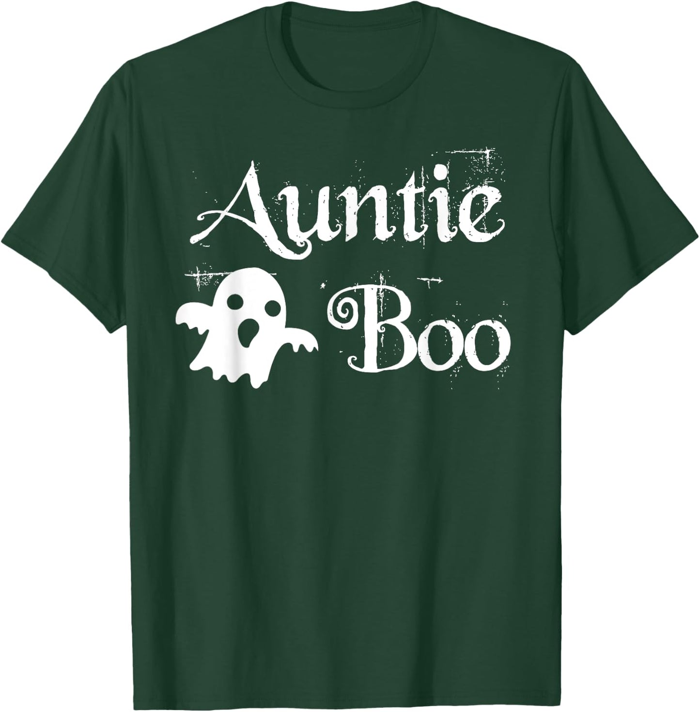 Auntie Boo Funny Halloween Matching Family T-Shirt - T-Shirt | Forest