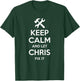 Custom Christmas Fathers Day Engineer Name CHRIS Fix Quote Funny Birthday Personalized Name Gift T-Shirt - T-Shirt | Forest