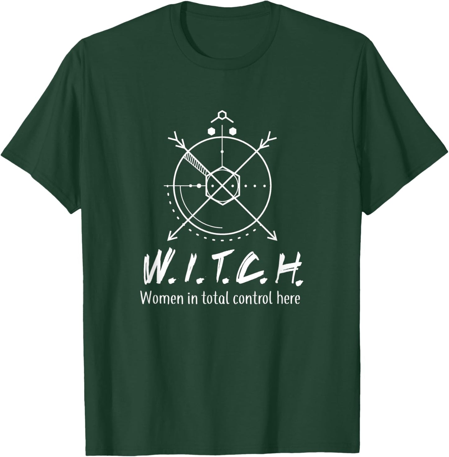 W.I.T.C.H Women In Total Control Here T-Shirt - T-Shirt | Forest