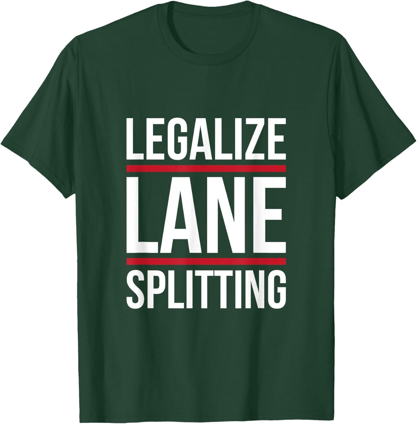 Lane split motorcycle cars make track splitting legal T-Shirt - T-Shirt | Forest