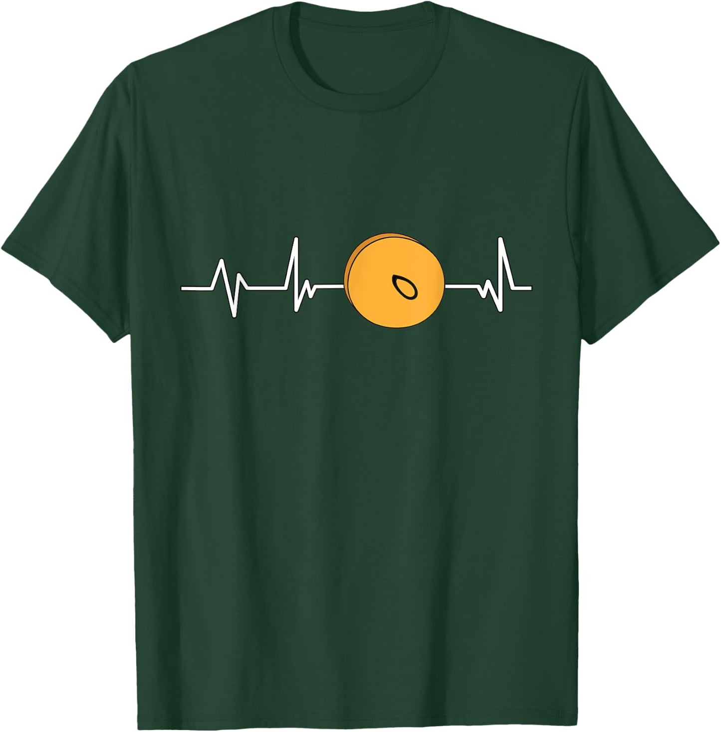 Cymbals Heartbeat EKG Gift Cymbals T-Shirt - T-Shirt | Forest