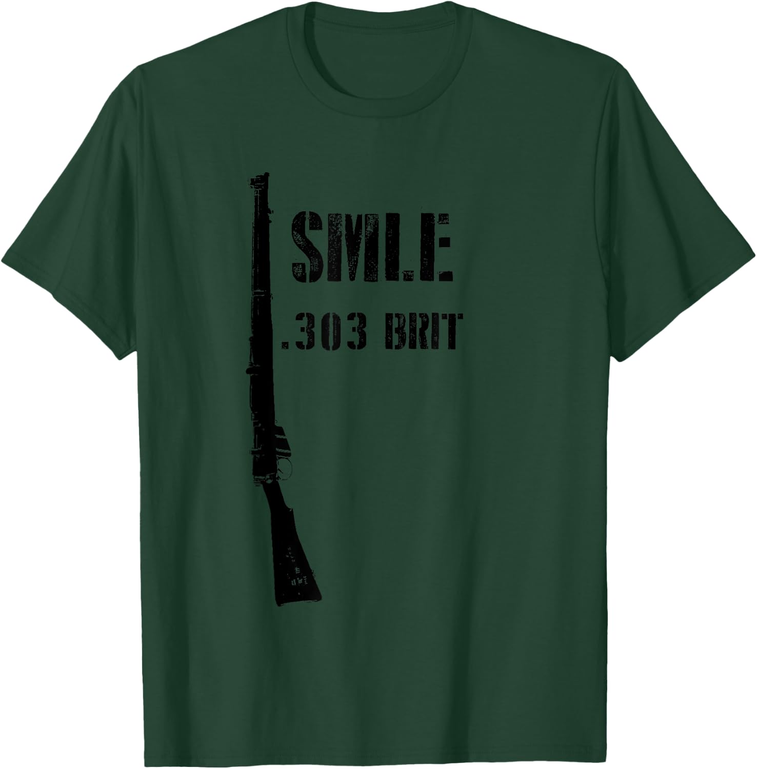 SMLE Lee Enfield WW1 WWI British .303 Brit Historic Rifle T-Shirt - T-Shirt | Forest