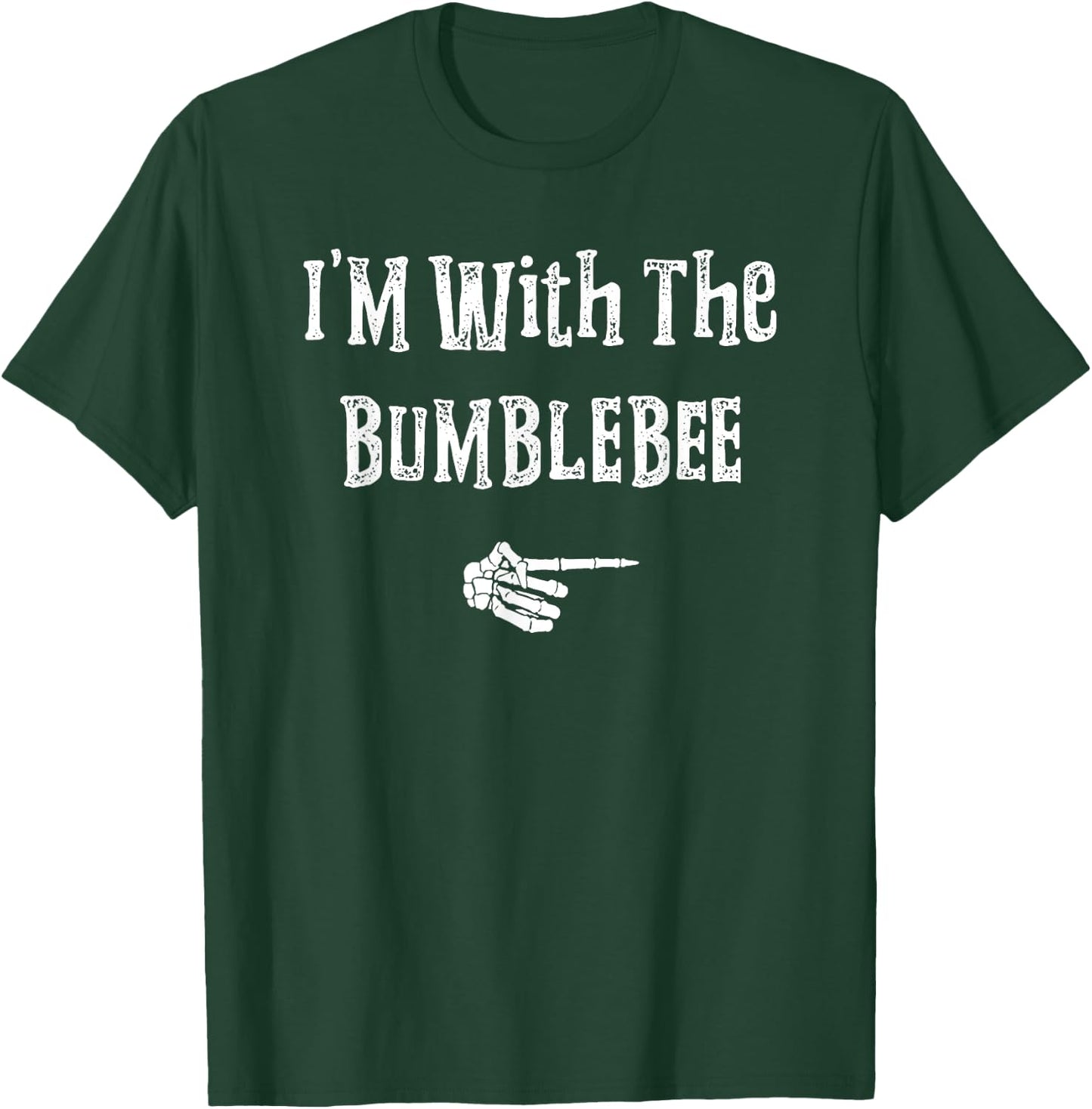 I'm With bumblebee bat Halloween Costume Couples Matching T-Shirt - T-Shirt | Forest