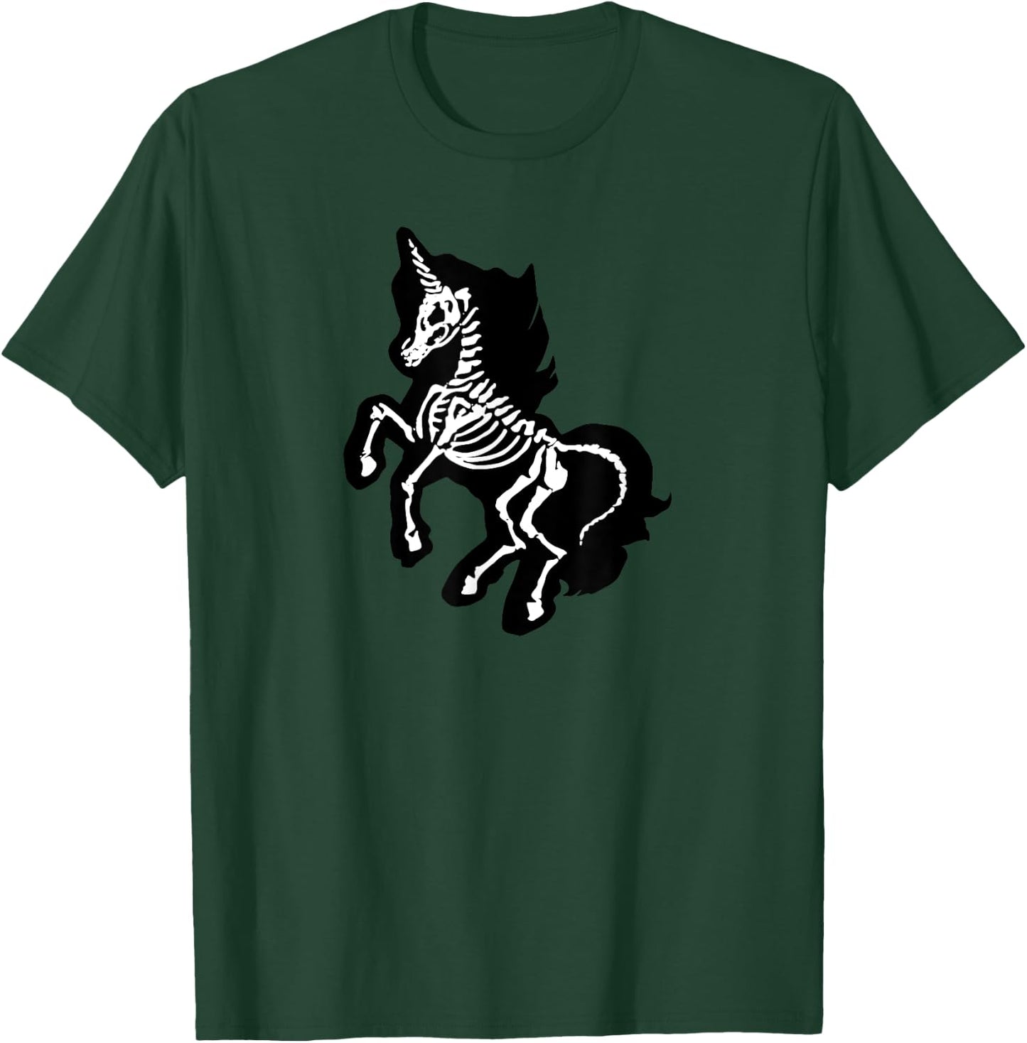 Gothic Unicorn Skeleton Kawaii Alternative Goth T-Shirt - T-Shirt | Forest