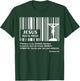 Jesús Pago Precio Codigo Barras Cruz Pascua Resurreccion T-Shirt - T-Shirt | Forest