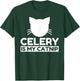 Celery Lover Funny Cute Cat Gifts Men Women Kids T-Shirt - T-Shirt | Forest