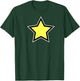Star Yellow Black White T-Shirt - T-Shirt | Forest