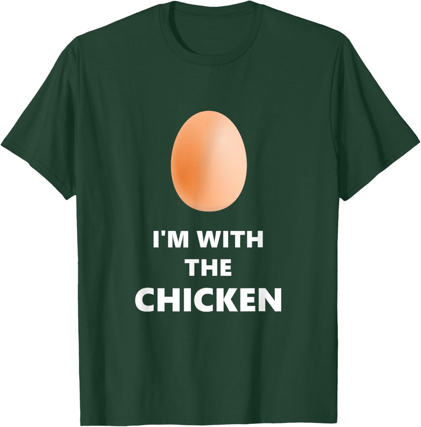 Fun I'm With The Chicken Egg Halloween Costume T-Shirt - T-Shirt | Forest