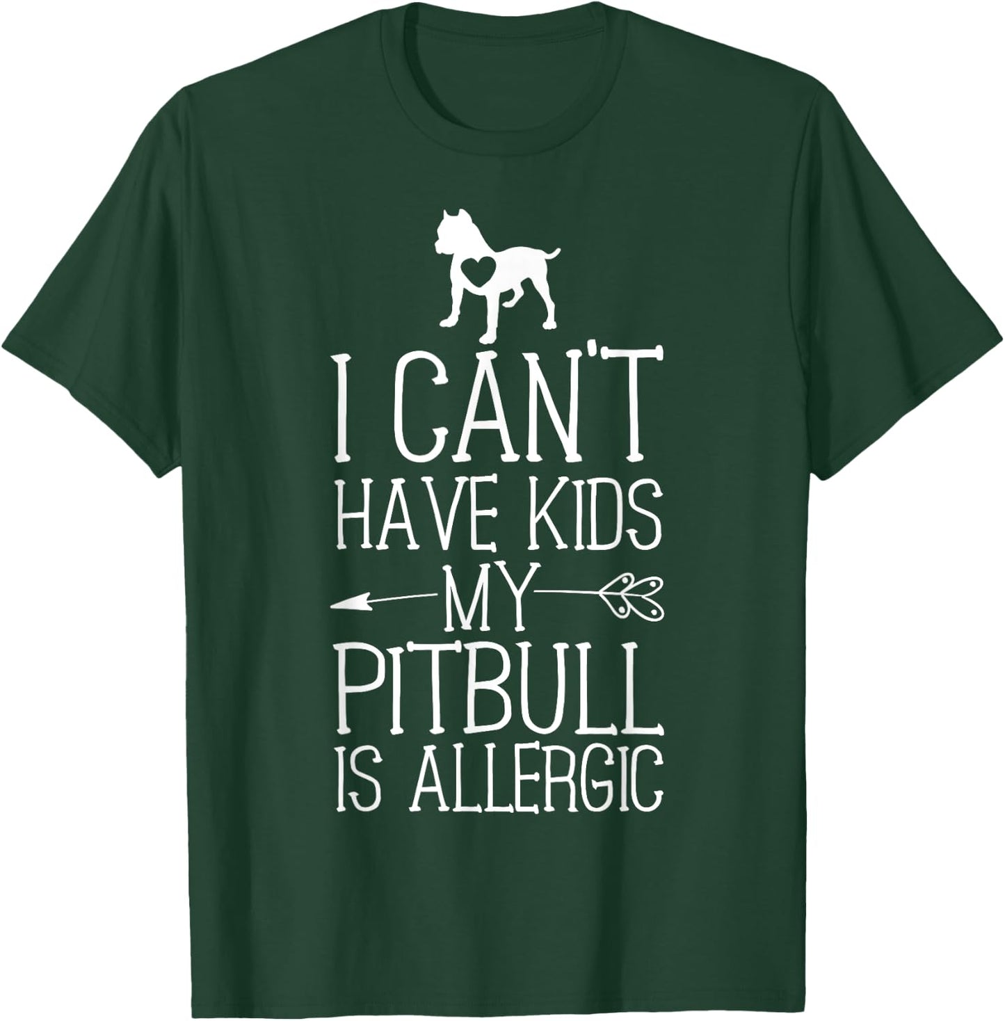 Pitbull Mama Gift Funny Dog Mom Shirts Can't Have Kids T-Shirt - T-Shirt | Forest