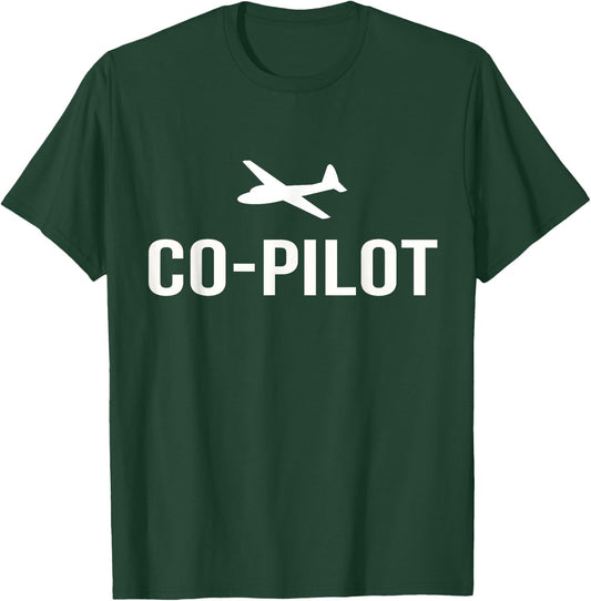 Airshow Helicopter Airplane CoPilot T-Shirt - T-Shirt | Forest
