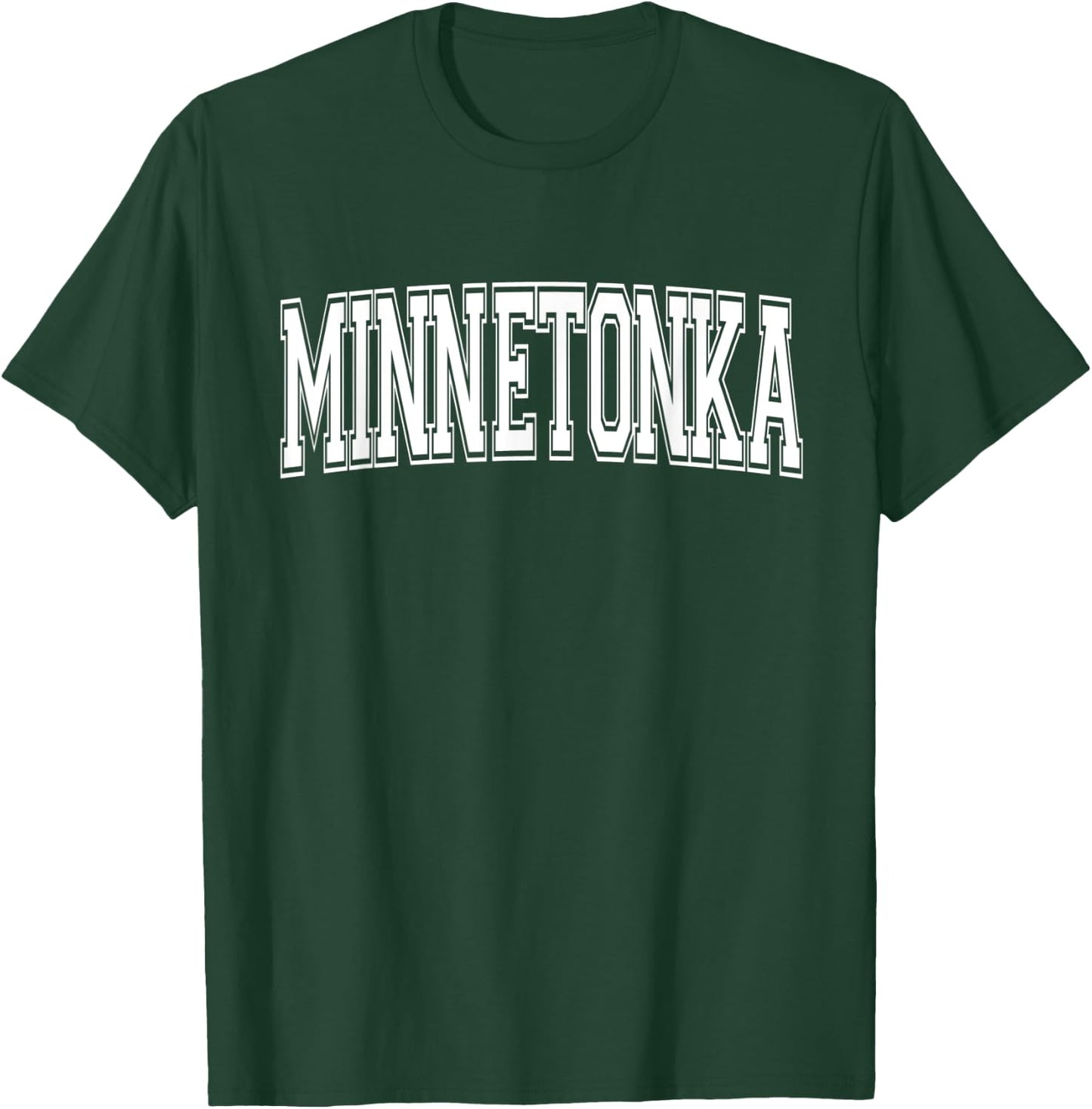 MINNETONKA MN MINNESOTA USA Vintage Sports Varsity Style T-Shirt - T-Shirt | Forest