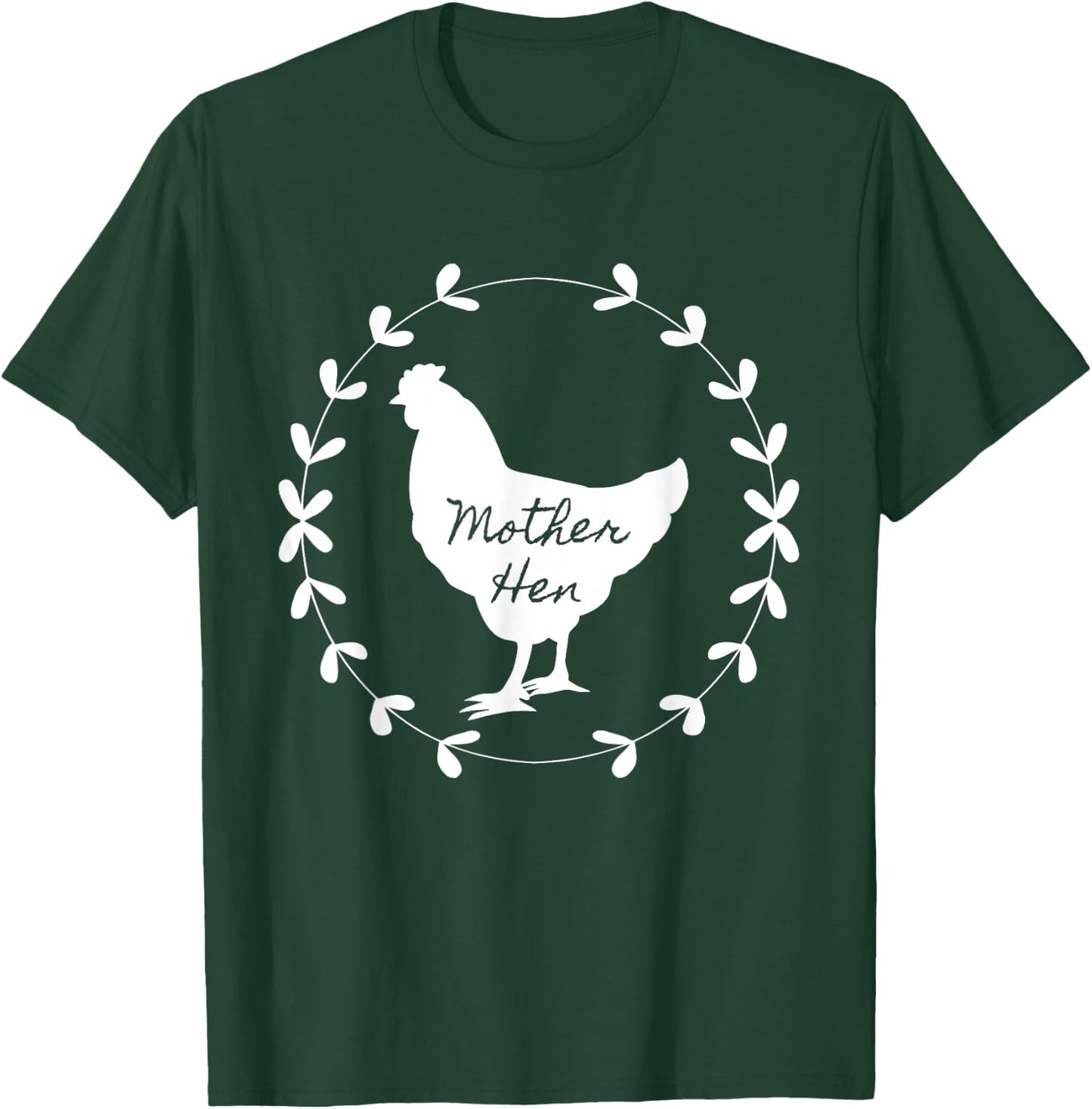 Mother Hen, beautiful country garland vintage chicken T-Shirt - T-Shirt | Forest