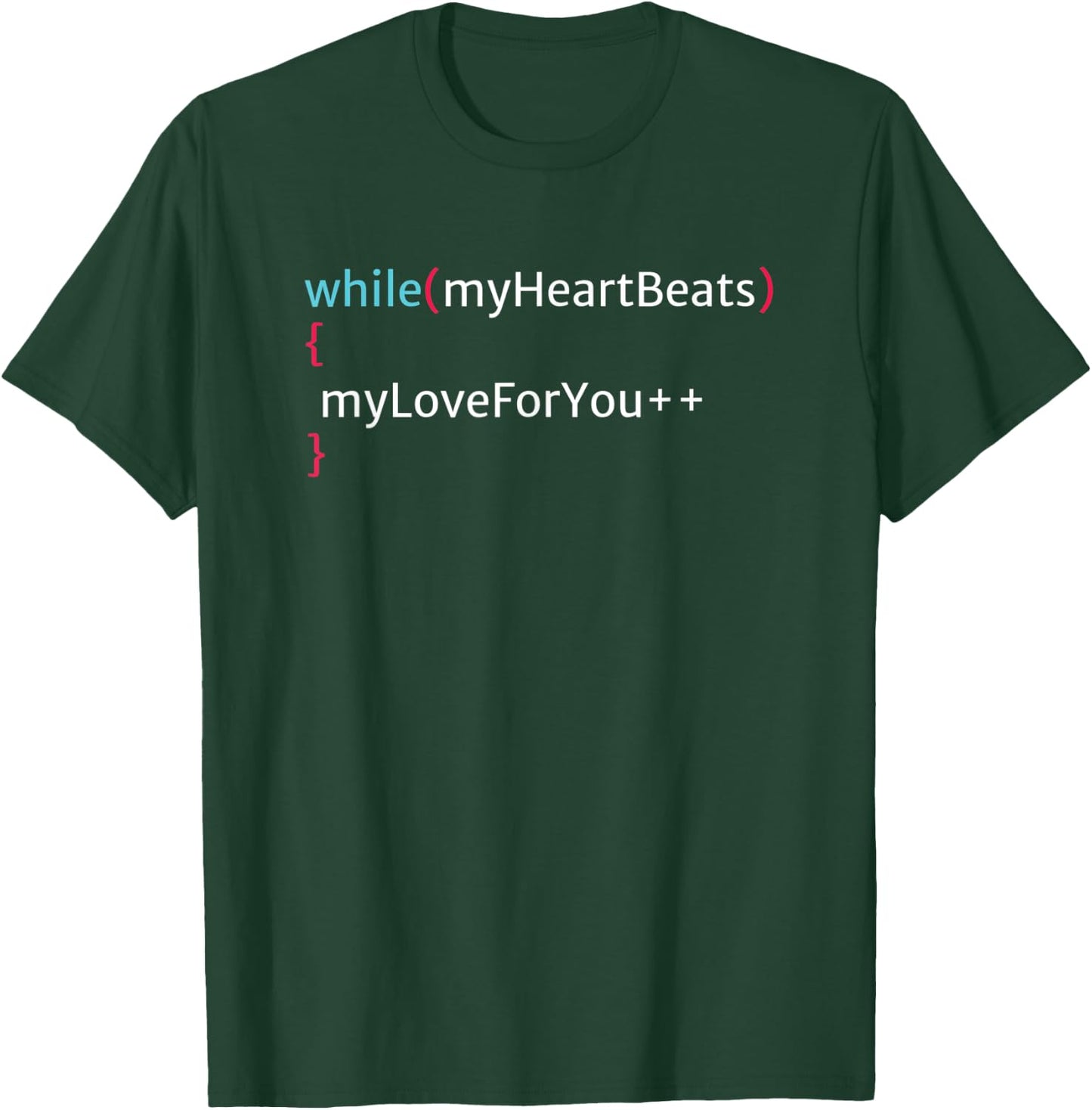 Valentines Gift Programmer, Computer science, coder, IT T-Shirt - T-Shirt | Forest