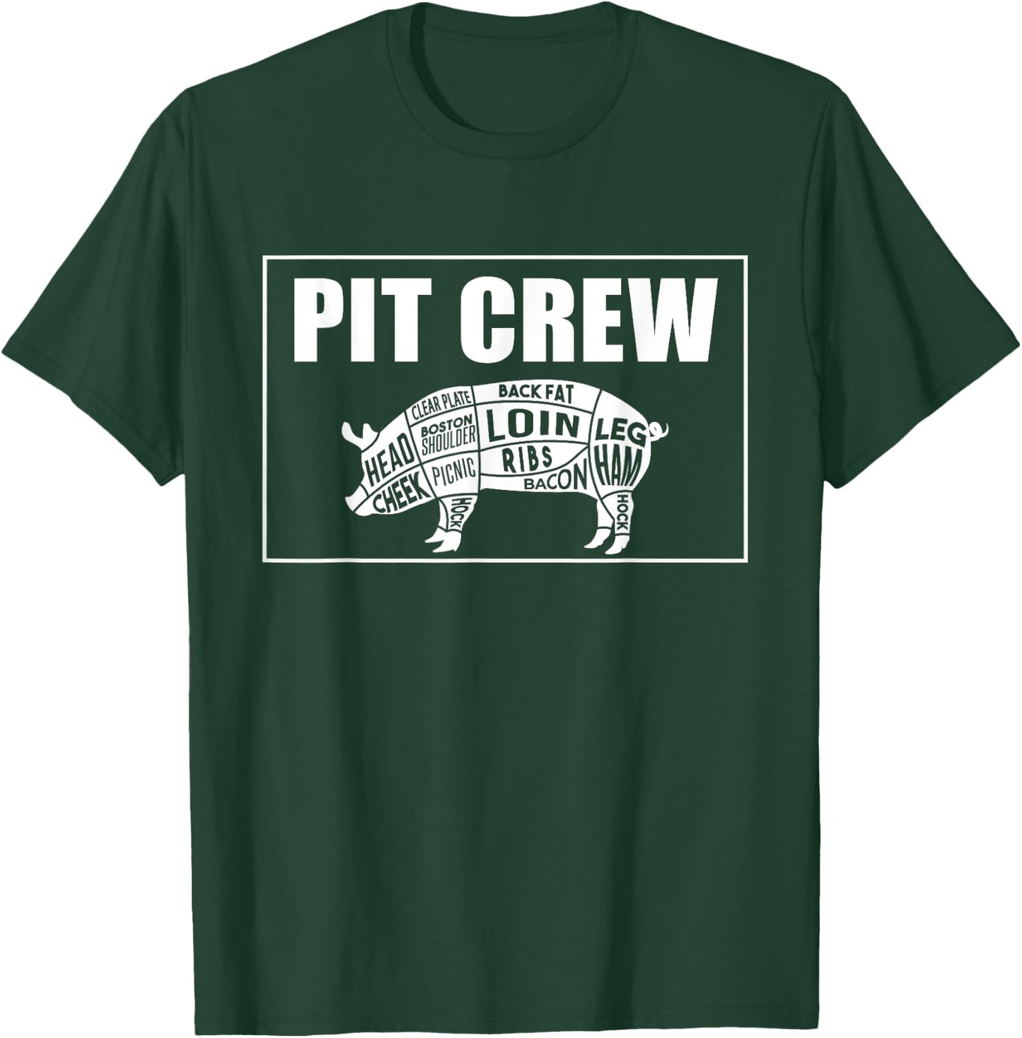 BBQ Barbeque the Best PitMaster companion. The Pit Crew T-Shirt - T-Shirt | Forest