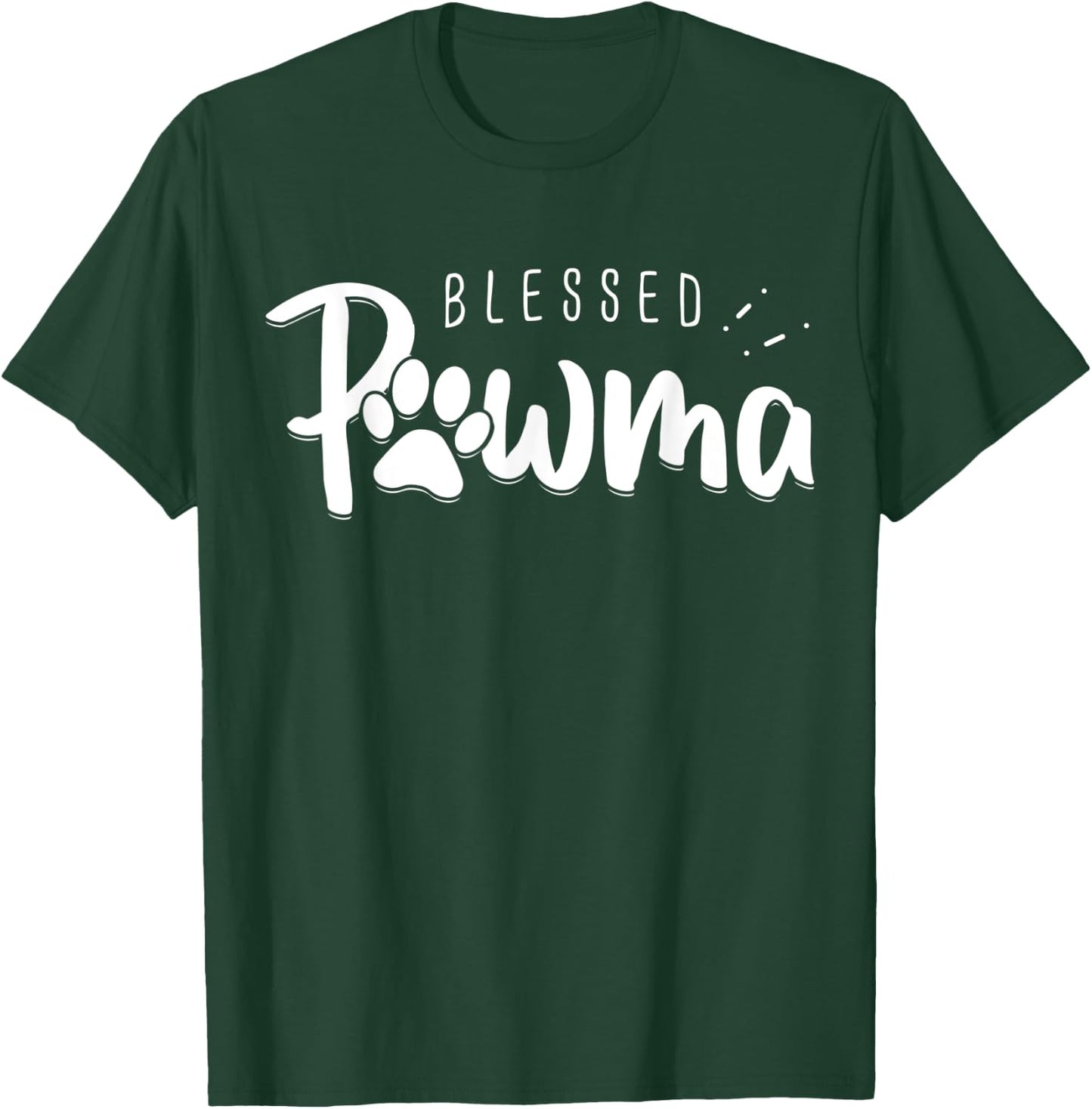 Dog Grandma Shirt Blessed Pawma Mothers Day Gifts Women Dogs T-Shirt - T-Shirt | Forest