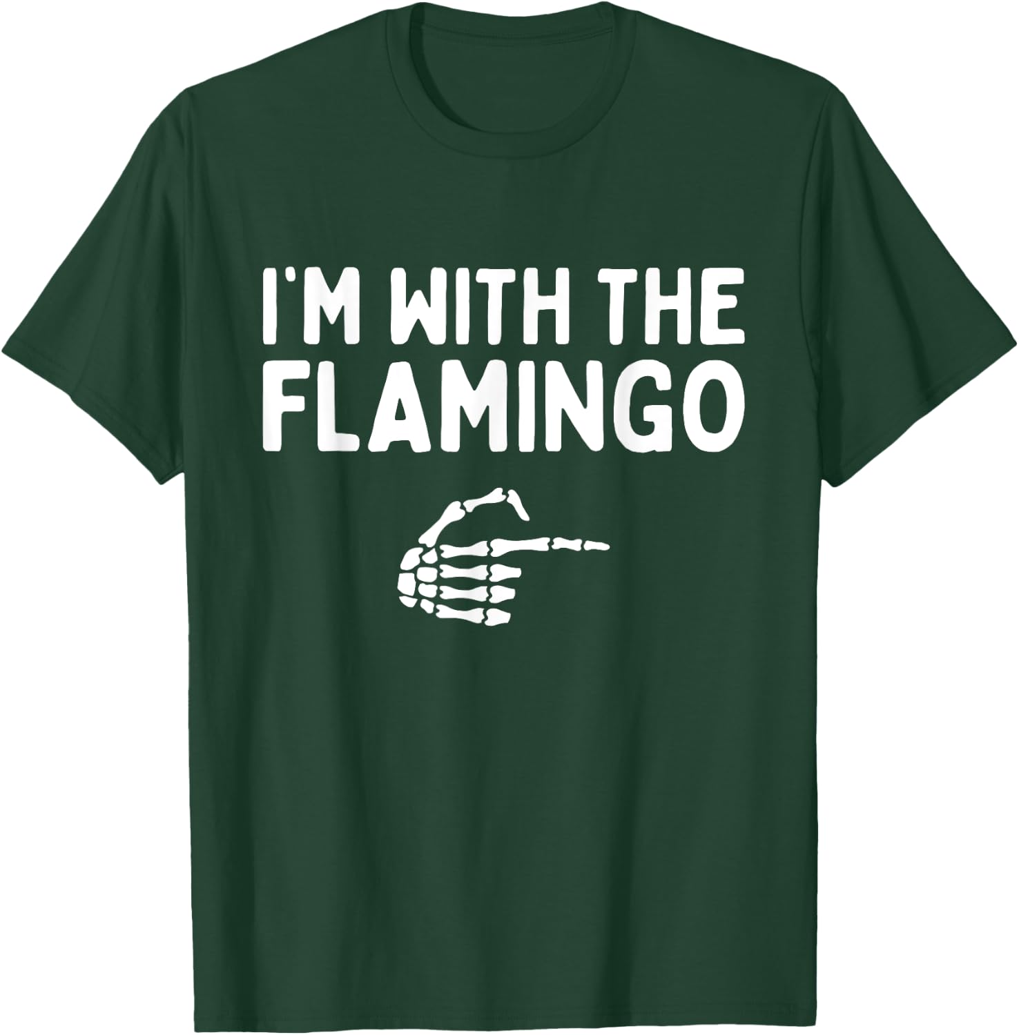 I'm With The Flamingo Halloween Costume Matching Couples T-Shirt - T-Shirt | Forest