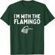 I'm With The Flamingo Halloween Costume Matching Couples T-Shirt - T-Shirt | Forest
