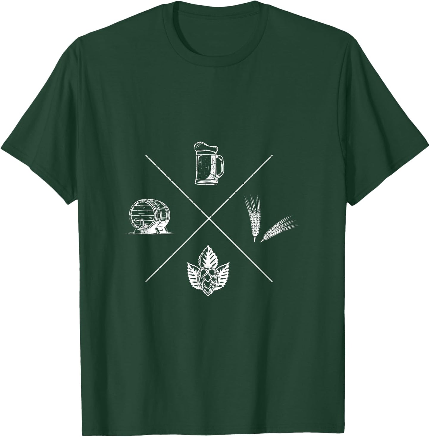 Brewing Home Brewery Craft Beer T-Shirt - T-Shirt | Forest
