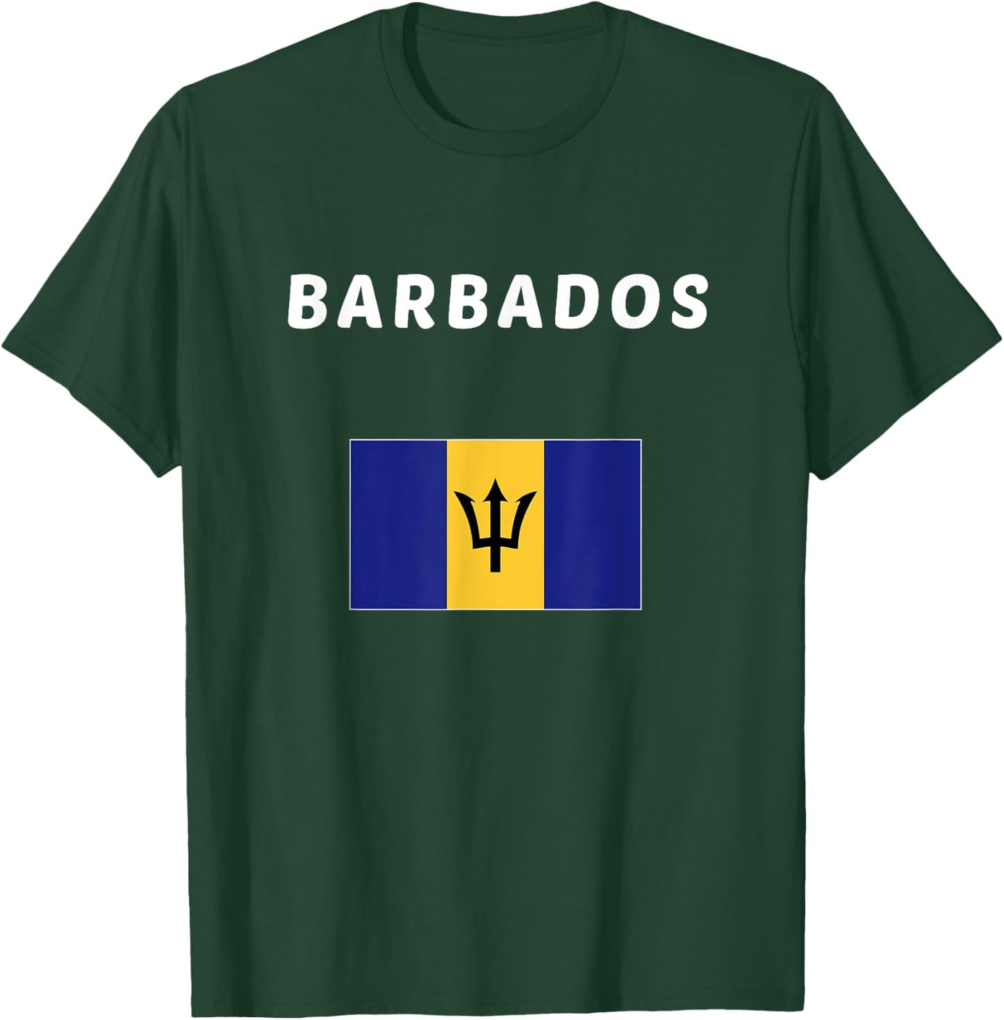 Barbados Flag souvenir Gift T-Shirt - T-Shirt | Forest