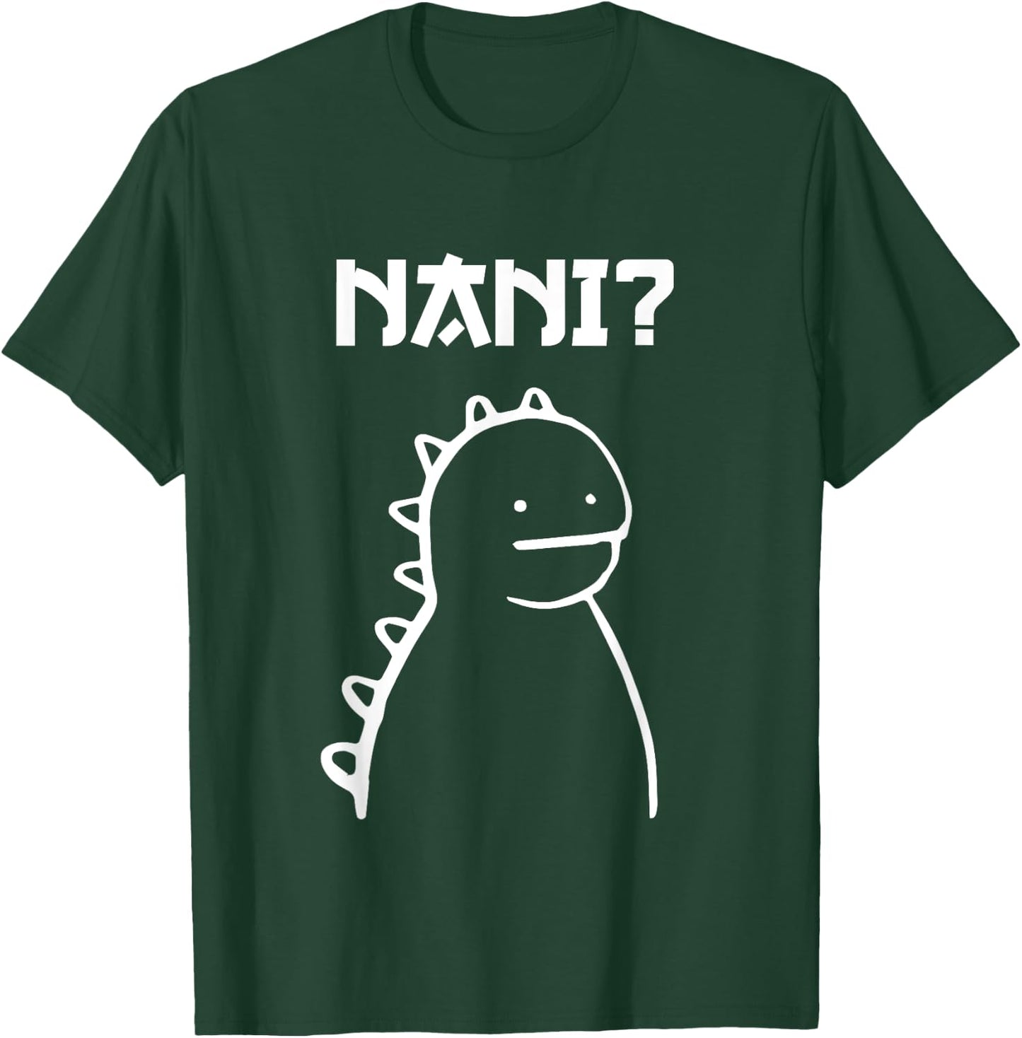 Japanese Dinosaur T-Rex Nani Otaku Manga Fan Anime Shounen T-Shirt - T-Shirt | Forest
