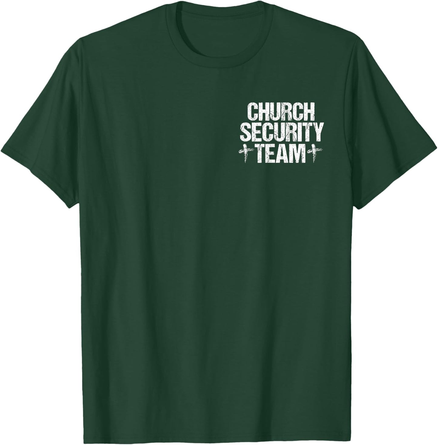 Church Security Team For Jesus Cross Gift Christian T-Shirt - T-Shirt | Forest