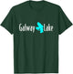 Minimalist Galway Lake - New York T-Shirt - T-Shirt | Forest