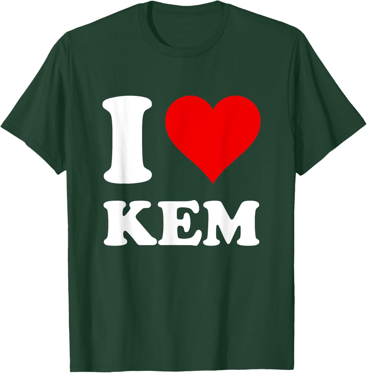 Red Heart I Love Kem T-Shirt - T-Shirt | Forest