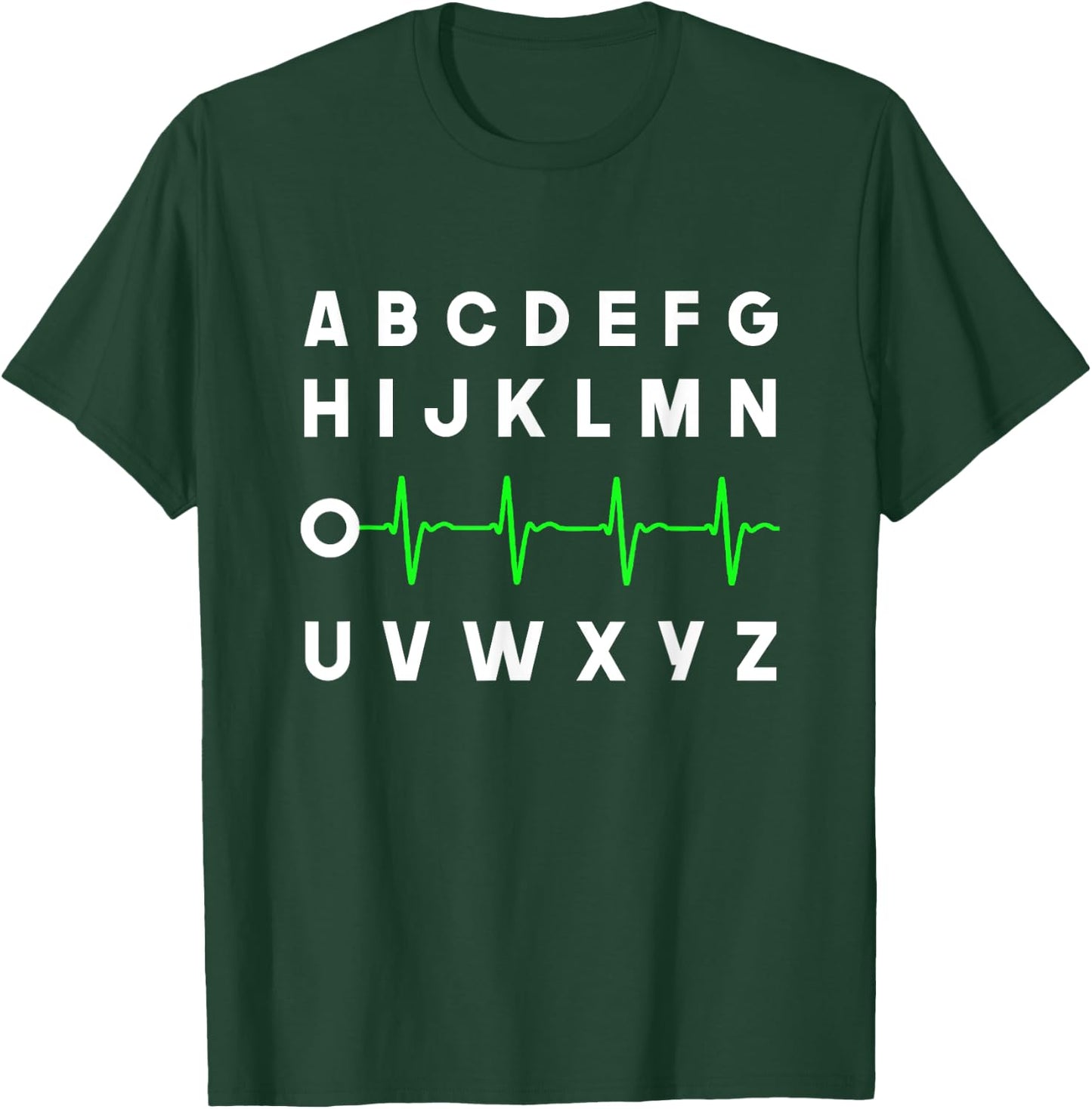 Nurse PQRST, ABC's Ekg Strip Alphabet, funny Nurse Meme T-Shirt - T-Shirt | Forest