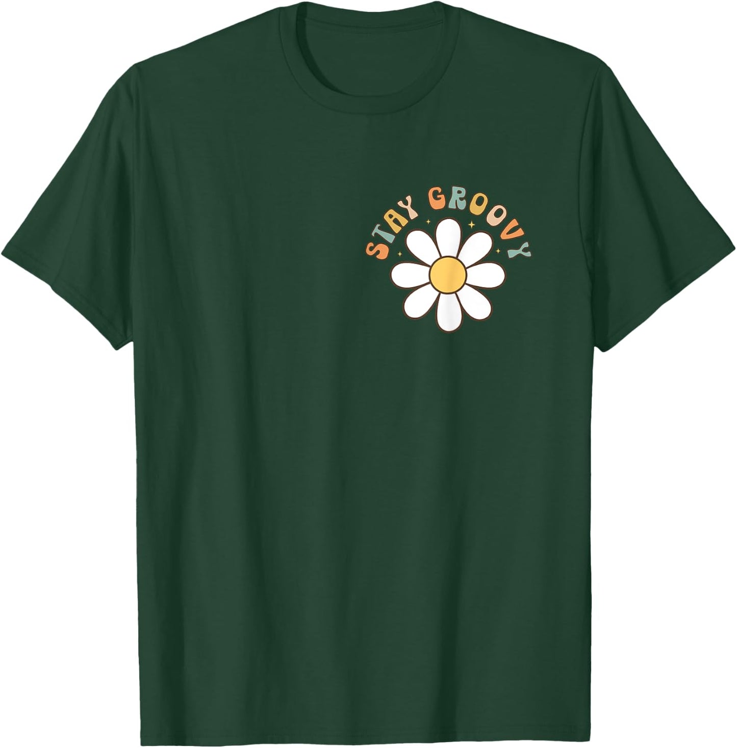 Stay Groovy Retro Hippie 60s 70s 80s Costume Theme Party T-Shirt - T-Shirt | Forest