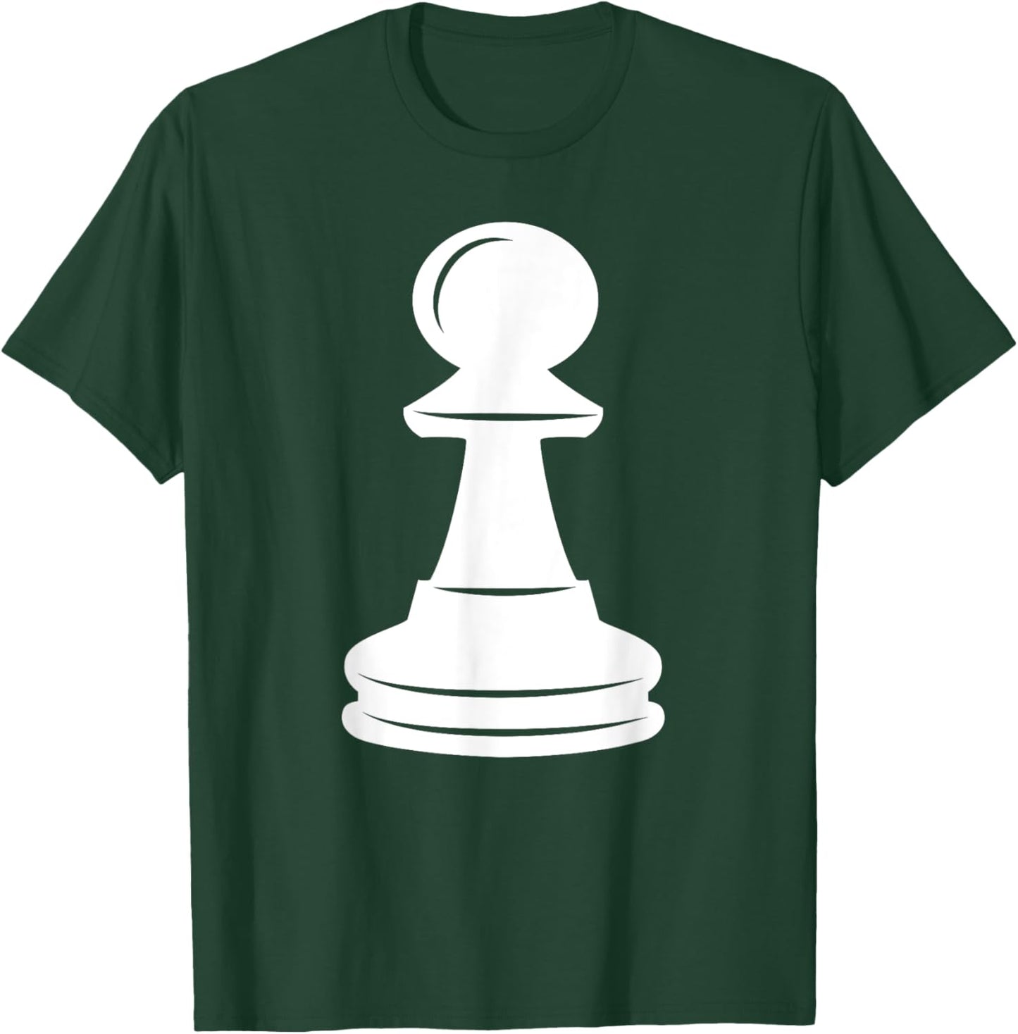 White Pawn Chess Piece Halloween Group Costume Chess Club T-Shirt - T-Shirt | Forest