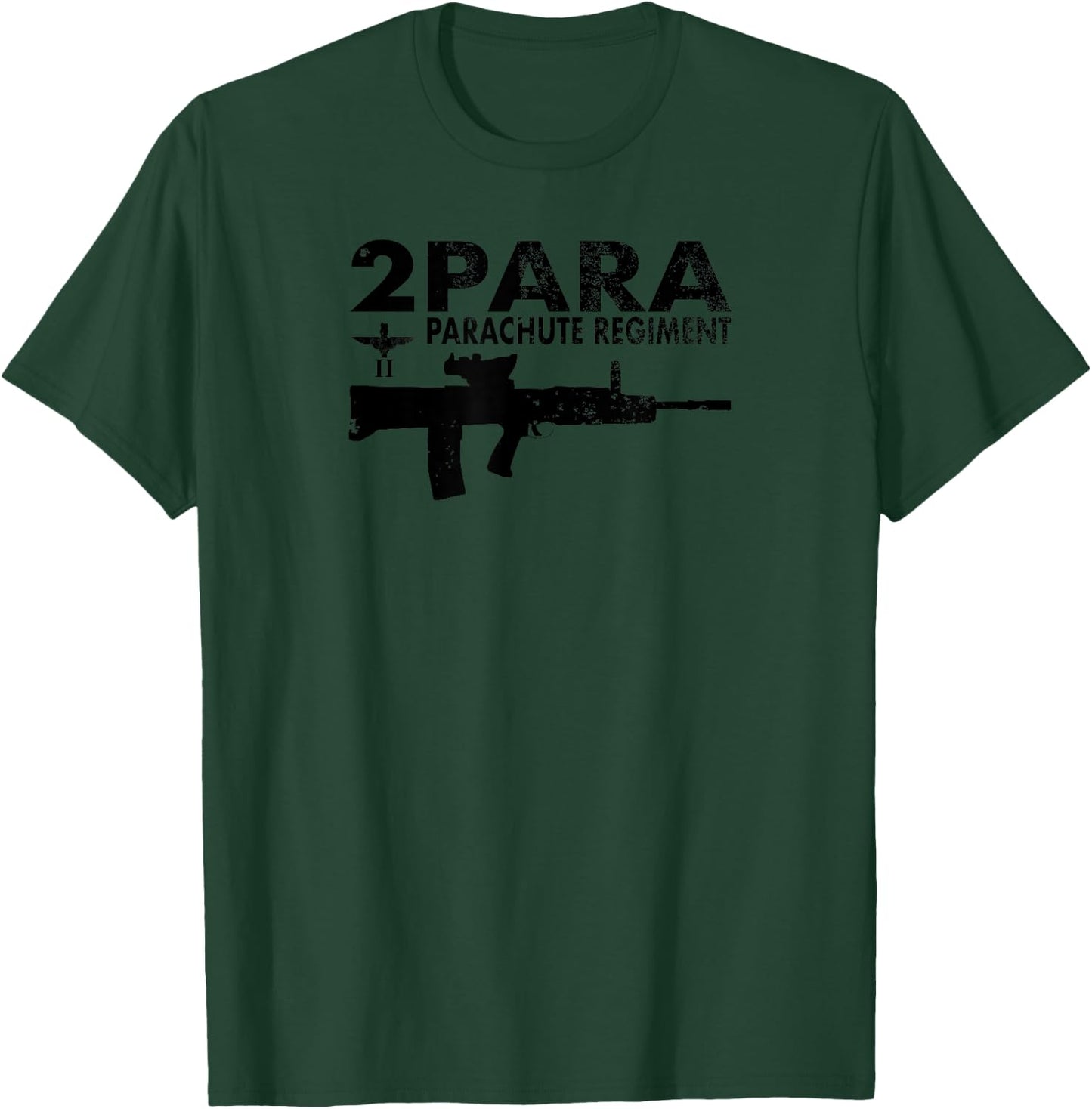 2 Para - Parachute Regiment (distressed) T-Shirt - T-Shirt | Forest