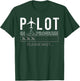 Pilot In Progress Funny Future Pilot Aviation Airplane Gift T-Shirt - T-Shirt | Forest
