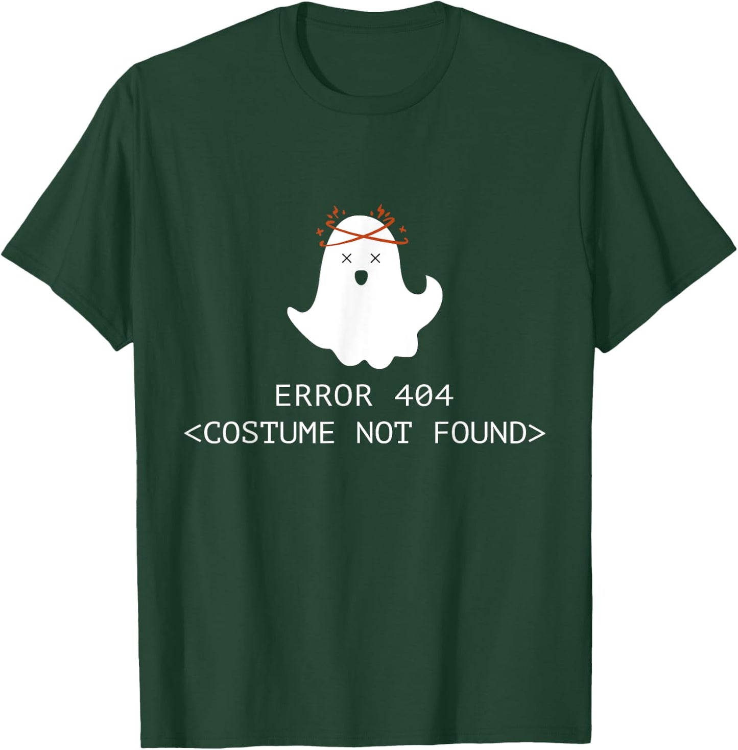 Error 404 Costume Not Found Halloween Coding Costume T-Shirt - T-Shirt | Forest