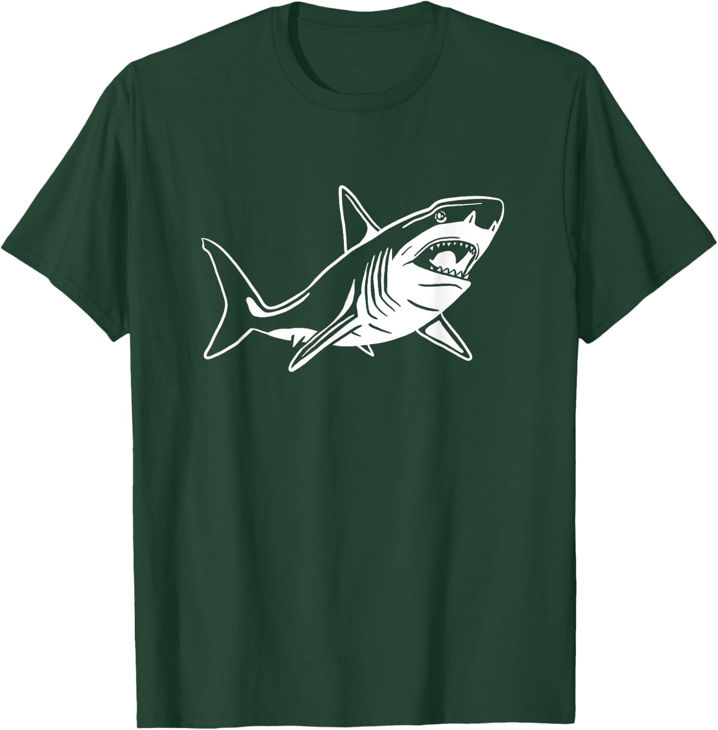 Shark Doodle Drawing / Shark Lover and Oceanic Life Fan T-Shirt - T-Shirt | Forest